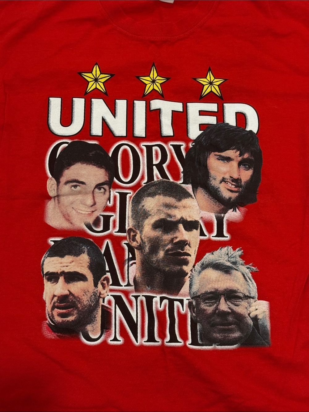 Manchester United Red 'United' Graphic Crewneck T‑Shirt